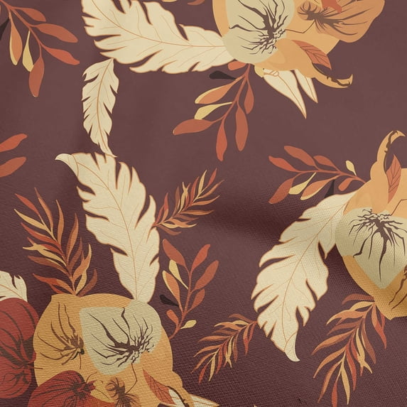 oneOone Viscose Jersey Chocolate Brown Fabric Abstracts Sewing Material Print Fabric By The Yard 60 Inch Wide