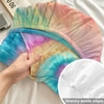 thumbnail image 4 of Cal.King Size Fitted Sheet Set - Colorful Tie Dye 3 Piece Bedding Sets 16" Deep Pocket Fitted Sheet with 2 Pillowcases, Rainbow Ombre Abstract Pattern Art Brushed Microfiber Hotel Luxury Bed Sheets, 4 of 9