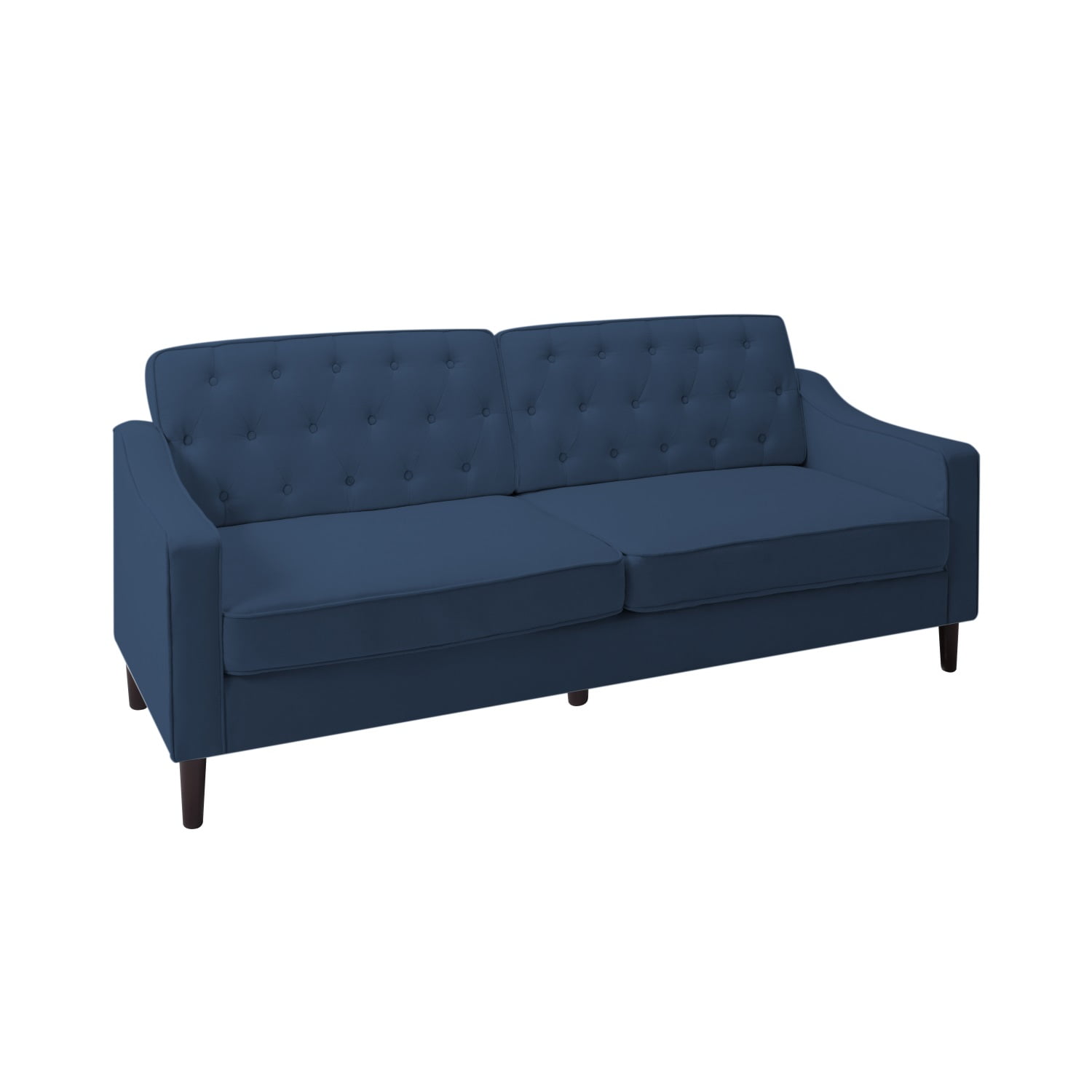 Kadyn 77.2" Fabric Sofa, Upholstered Lounge Couch with Square Arm, Modern Fabric Couch for Living Room, Navy Blue Kadyn 77.2" Fabric Sofa, Upholstered Lounge Couch with Square Arm, Modern Fabric Couch for Living Room, Navy Blue