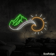 thumbnail image 3 of Craftnamesign Wave Mountain Sun Neon Sign, Landscape LED Sign, Room Decor, 3 of 4