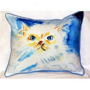 Betsy Drake ZP273 Junior the Cat Indoor & Outdoor Throw Pillow- 20 x 24 in.