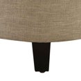 thumbnail image 3 of Convenience Concepts Designs4Comfort Faux Linen Round Storage Ottoman, 3 of 5