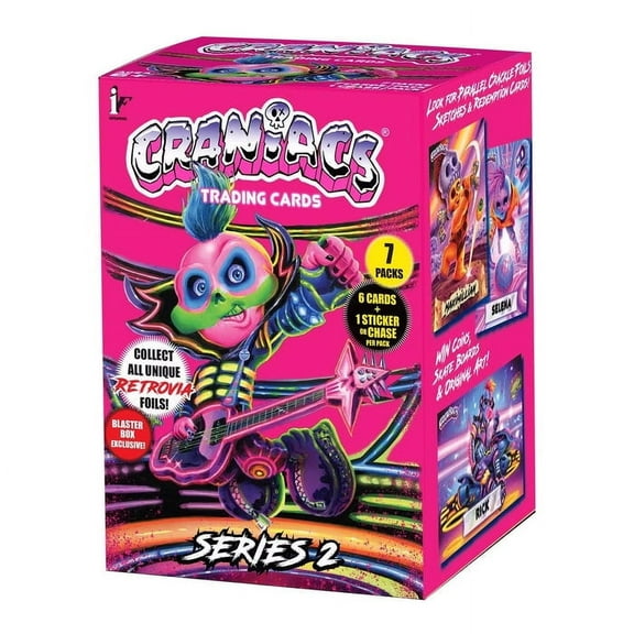 Craniacs Series 2 Trading Cards 7-Pack Blaster Box