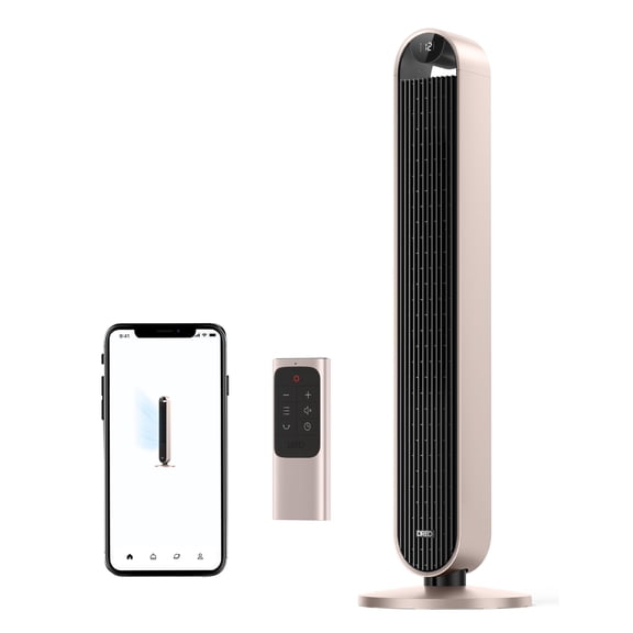 Dreo Tower Fan Pilot Max de 42 pulgadas, ventiladores inteligentes actualizados 2023 para el hogar, funciona con Alexa/Google/App, ventiladores oscilantes de 120° para interiores, ventilador de piso s