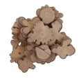 thumbnail image 4 of Paquete De 40 Rodajas De Troncos De Rústica Discos Círculos Losas De De árbol, Adornos De Para Manualidades Boda Aficiones BLESIY Rebanadas de madera naturales artesanales, 4 of 8
