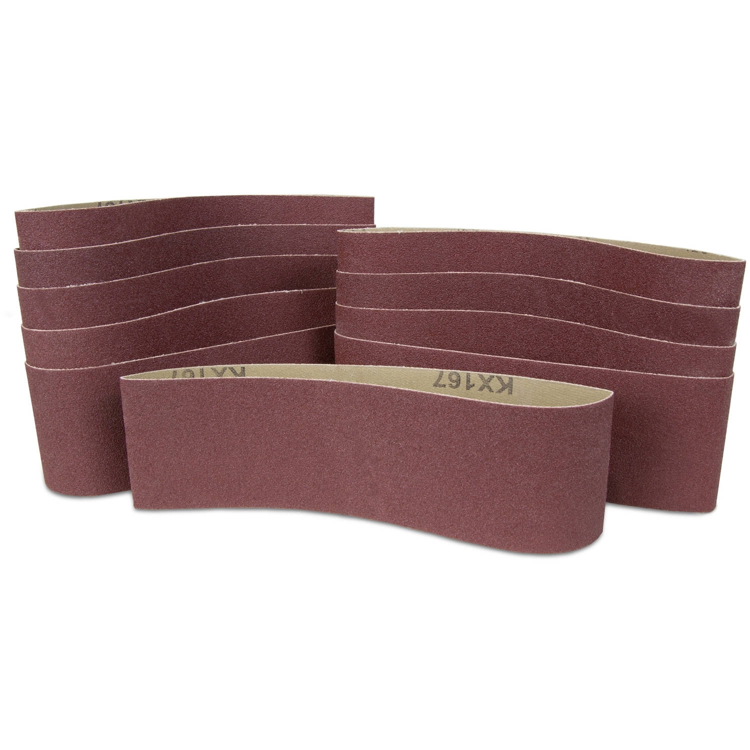 WEN 240-Grit 3" x 18" Sanding Belt Sandpaper, 10pk by WEN