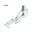 thumbnail image 2 of Uxcell 9.84" Folding Bracket for Shelves Table Desk Wall Mounted Support Collapsible Long Self White, 2 of 4