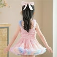thumbnail image 7 of Mercatoo Toddler Baby Girl Flower Dress Tulle Princess Rainbow Dress First 𝗖ommunion Birthday P𝐚rty Pageant Dresses, 7 of 7
