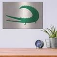 thumbnail image 4 of Luxe Metal Art 'Crocodile' by Emily Kopcik, Metal Wall Art, 16"x12", 4 of 7