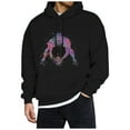 thumbnail image 1 of VBARHMQRT Hellstar Chandail à Capuchon Style Décontracté Ample Extérieur Sweat à Capuche Style Street Graphi Ti, 1 of 3