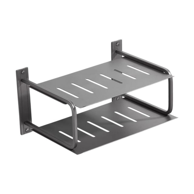 GROWTH TANK 2 Layers Projector Shelf Wall Mount Aluminum for Office TV Boxes Living Room Gray