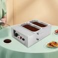 thumbnail image 2 of ToppiJoy 2 Pots Stainless Steel Chocolate Melting Pot Tempering Machine Chocolate Warmer Temper Machine, 2 of 16