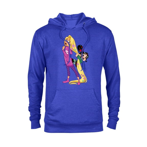 Disney Ralph Breaks the Internet Rapunzel Vanellope T-Shirt - Pullover Hoodie for Adults - Customized-Royal Heather