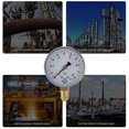 thumbnail image 2 of Pressure Gauge 60mm 0~10 Bar Pool Filter Water Pressure Dial Hydraulic 1/4 Npt, 2 of 5