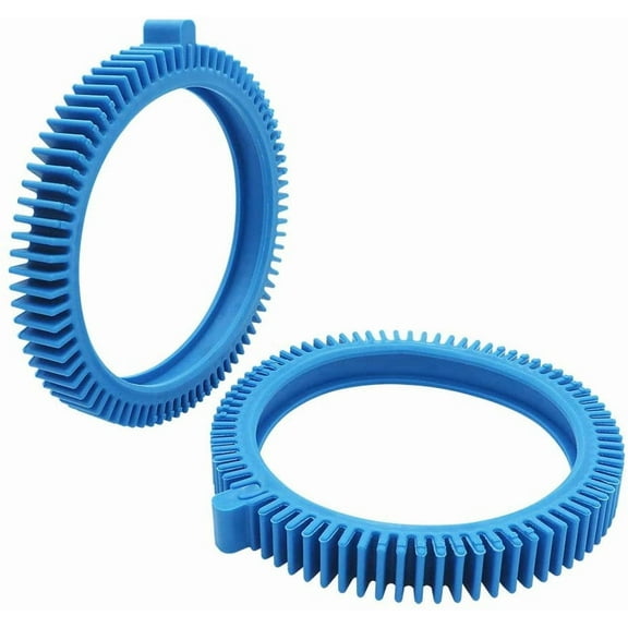 2 Pack 896584000-143 Blue Front Tire Kit with Super Hump - Replacement Pool Cleaner Tires Compatible with Poolvergnuegen Select & Hayward Phoenix Cleaners
