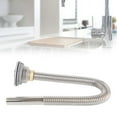 thumbnail image 5 of Tubo de drenaje para fregadero de cocina, accesorios de drenaje para lavabo individual, de acero inoxidable, para lavado de verduras, con cubierta decorativa y anillo desodorante, 5 of 5