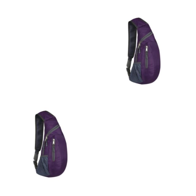 Sonducket plegable Gran capacidad para todo tipo de equipo Correa ajustable Amplia aplicación Malla Senderismo Ciclismo Sin relleno Camping Púrpura 2piezas