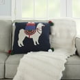 thumbnail image 4 of Nourison Holiday Pillows Holiday Llama Multicolor 20" x 20" Throw Pillow, 4 of 5