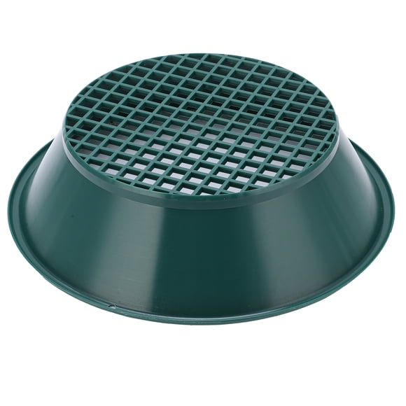 Gold Pan, Grid Design Gold Panning Tool Portable Compact Green ABS Plastic 350mm For Gold Panning For Rivers For Streams