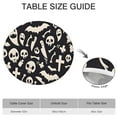 thumbnail image 6 of Black Halloween Spooky Elements Round Fitted Tablecloth with Elastic Edge,Dining Table Cover Waterproof,Outdoor Round Tablecloth for Camping,Dining,Indoor and Outdoor, 6 of 7