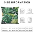 thumbnail image 5 of RUIYC  Green Leaf Square Throw Pillow Covers, Tropical Leaves Decorative Couch Pillowcase  Print Throws Cushion Cover for Bed Sofa, 5 of 5