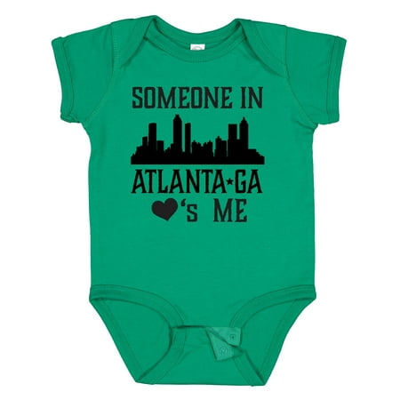 

Inktastic Atlanta Georgia Someone Loves Me Skyline Boys or Girls Baby Bodysuit