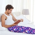 thumbnail image 5 of Naloa colorful mushroom Skull rainbow Pajama Pants Men, PJ Bottoms, Sleep & Lounge Pants-Medium, 5 of 6
