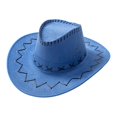 thumbnail image 5 of Sombrero de Vaquero Yinane Accesorio Disfraz Occidental 58cm Blanco, 5 of 5