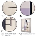 thumbnail image 3 of Designart "Transcendent Geometries Purple Suprematism I" Abstract Floater Framed Canvas Art Print, 3 of 7