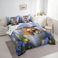 thumbnail image 3 of Castle Fairy Children Teens Boys Girls Farm Animal Cattle Bedding Comforter Set 7-Piece,Floral Farmhouse Cow King Bedding Sets,Western Vintage Aesthetic Ultra Soft Bed Sheets,Luxury Bedroom Decor, 3 of 8