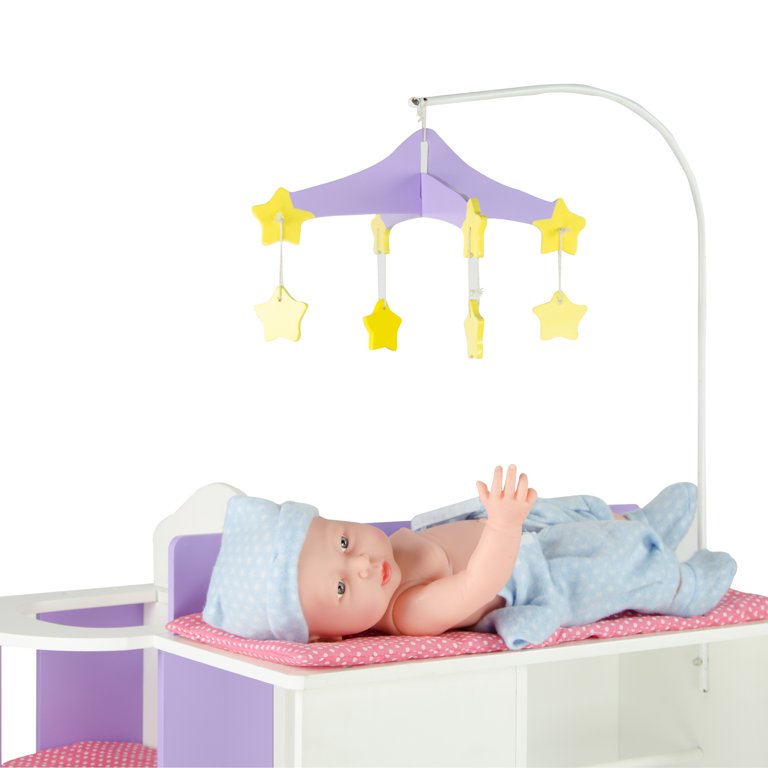Olivia's Little World Two-Sided Wooden Baby Doll Changing Station