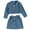 Blue, variant on SILVERCELL 18M-6T Toddler Girls 2 Pieces Skirt Outfits Button Front Long Sleeve Jacket Top + Skirt Set, Brown