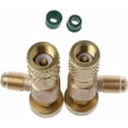 thumbnail image 2 of Pack de 2 válvulas de seguridad de llenado de refrigerante acoplamiento rápido aire acondicionado R410A R22 adaptador de enchufe,, 2 of 5