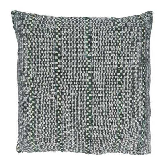 Saro Lifestyle Striped Cotton Poly Filled Throw Pillow