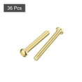 thumbnail image 3 of Brass Machine Screws, M3x25mm Phillips Pan Head Fastener Bolts for Furniture, Office Equipment, Electronics 36Pack, 3 of 6