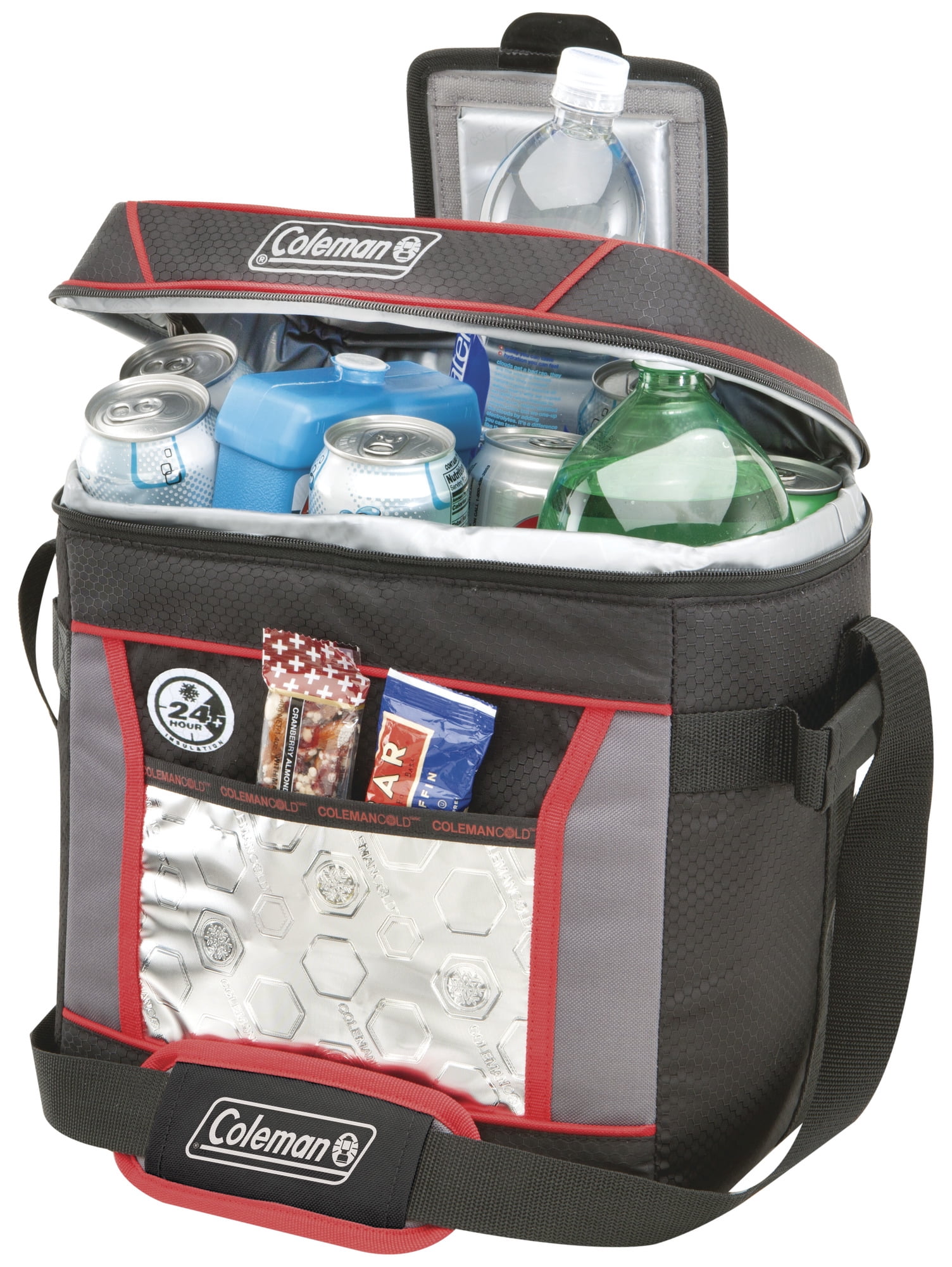 Coleman 30-Can 24-Hour Soft Cooler Bag, Red