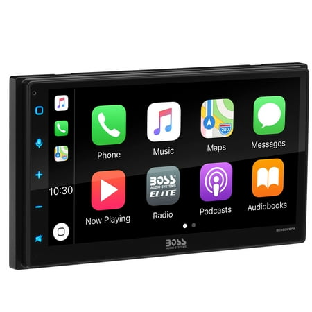BOSS Audio - 6.75" Wireless Android Auto and Apple CarPlay Multimedia Receiver - Black