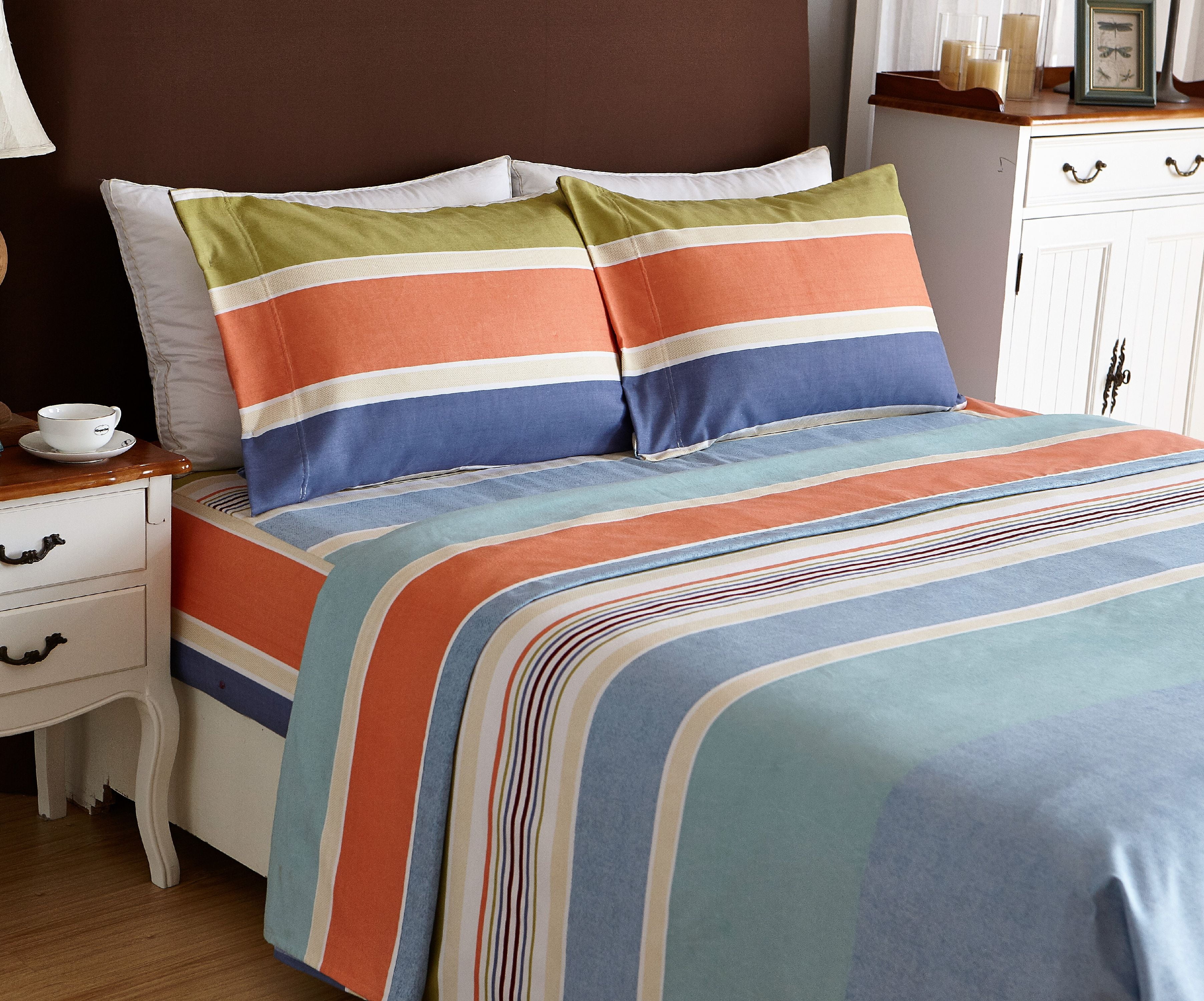 Bed Sheet Set 4Piece，Brushed Microfiber 1500 Bedding.Extra Deep Pocket