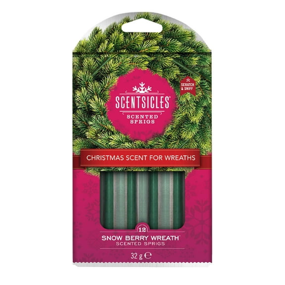 Scentsicles Snow Berry 3 Inch Wreath Sprigs Sticks 12 Sprigs Each