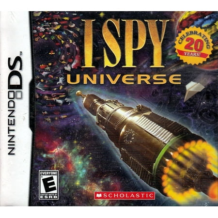 I Spy Universe - Nintendo DS - Blast off to save the I Spy Universe in this NDS Game I SPY UNIVERSE Nintendo DS New & In Stock From Scholastic BLAST OFF TO SAVE THE I SPY UNIVERSE! UNIQUE I SPY COSMOS Navigate 12 planets bursting with I SPY riddles and games. HIDDEN OBJECT ADVENTURE Unlock and solve 36 I SPY riddles while collecting objects to light the sun! BRAIN-TEASING GAMES Play six mind-bending puzzles to fuel your rocket to distant planets! For NDS Rated  E  for Everyone