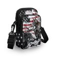 thumbnail image 3 of HELLHERO Blue Butterflies Crescent Moon Shoulder Bag with Zipper Closed Unisex for Casual Use 4.33x1.97x7.09, 3 of 7