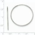 thumbnail image 2 of 10K White Gold Endless Hoop Earrings, 2 of 2