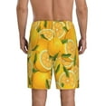 thumbnail image 3 of Fotbe Yellow Limes Pajama Shorts for Men, Men's Pajama Bottoms, Sleepwear,Short Pajama Pants-4X-Large, 3 of 9
