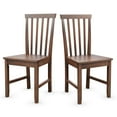 thumbnail image 1 of Giantex Wood Dining Room Side Chairs, Walnut (Set of 2), 1 of 8