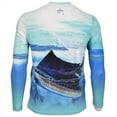 thumbnail image 2 of Guy Harvey Men's Long Sleeve UPF 50 Sail Patrol Performance Fishing Tee | Bottle Glass, 2 of 3