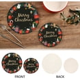 thumbnail image 4 of GZHJMY Snowman Christmas Flower Heat Resistant Trivets Potholders 2PCS, Round Cotton Weave Handmade Pot Holder, Non-Slip Hot Mats Kitchen Dining Plate Mat for Kitchen Pans Bowl Teapot, 4 of 7