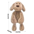 thumbnail image 3 of Long Legged Puppy Plush Figurine, Soft Brown Dog Stuffed Animal for Cuddling and Play, Large Floppy Ear Puppy Doll for Office and Home Nursery Decor and Birthday Gift A13, 3 of 6
