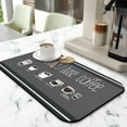thumbnail image 2 of Attractive 19.5x12in Coffee Mat Perfect Kitchen Accessory for Countertops - Super Absorbent, Anti-Slip & Hide Stain, Coffee Drying Mat Ideal Under Coffee Machine Mat or Dish Drying Pad, 2 of 7