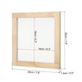 thumbnail image 2 of Unique Bargains 7.9'x7.9' Wooden Paper Making Screen Papermaking Frame Mould, Natural Color, 2 of 5
