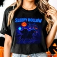 thumbnail image 2 of Sleepy Hollow Headless Horseman T-Shirt, Neon Retro Halloween Tee for Spooky Season, 2 of 6